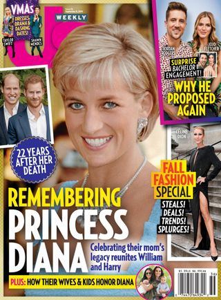 US WEEKLY magazine side cover 9 September 2019