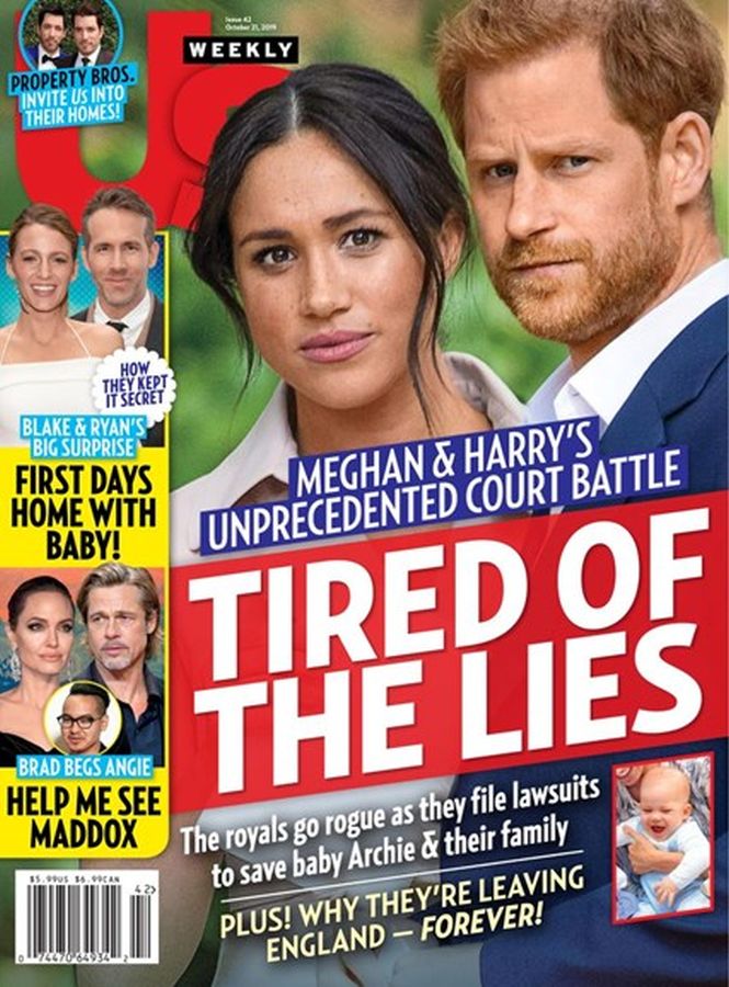US WEEKLY magazine side cover 21 October 2019