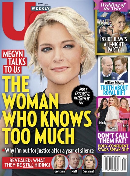 US WEEKLY magazine side cover 4 November 2019