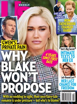 US WEEKLY magazine side cover 18 November 2019