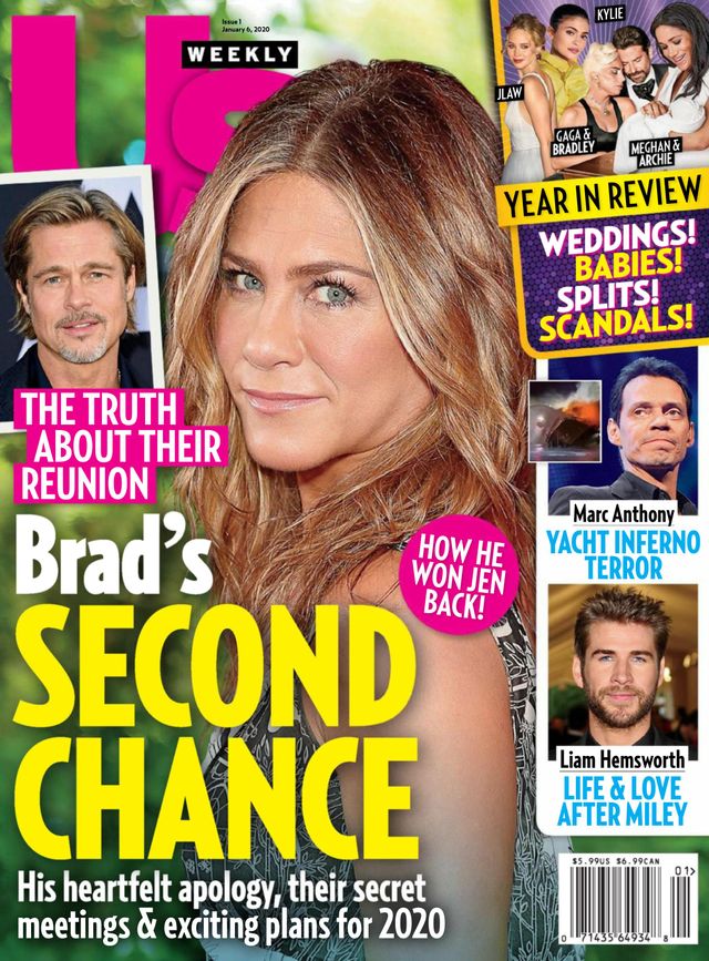 US WEEKLY magazine side cover 6 January 2020
