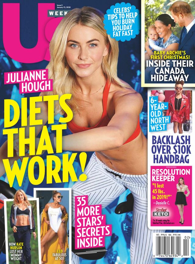 US WEEKLY magazine side cover 13 January 2020