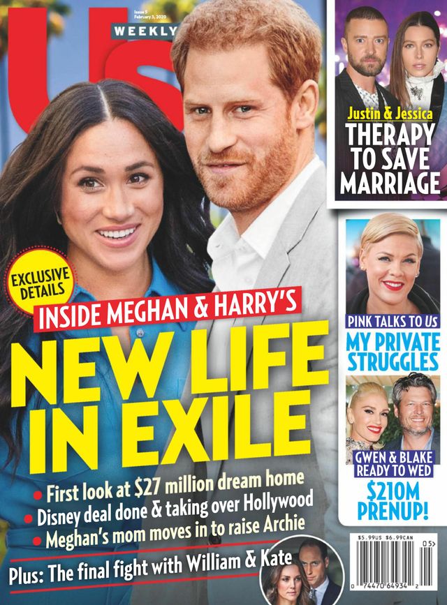 US WEEKLY magazine side cover 3 February 2020