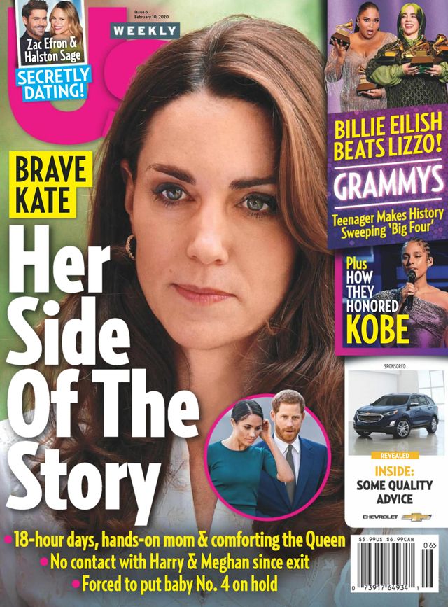 US WEEKLY magazine side cover 10 February 2020