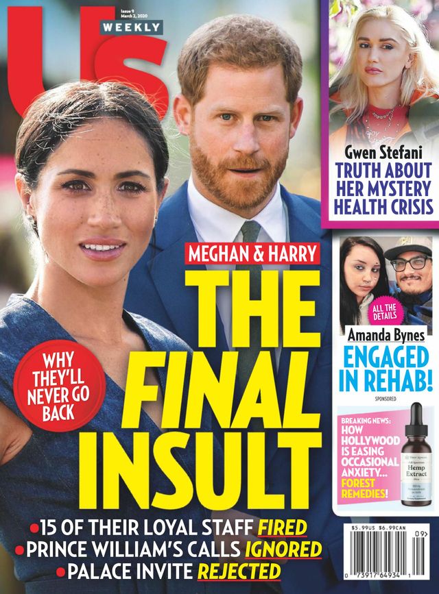 US WEEKLY magazine side cover 2 March 2020