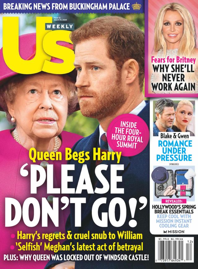 US WEEKLY magazine side cover 23 March 2020