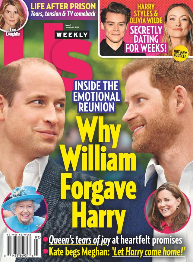 US WEEKLY magazine side cover 18 January 2021
