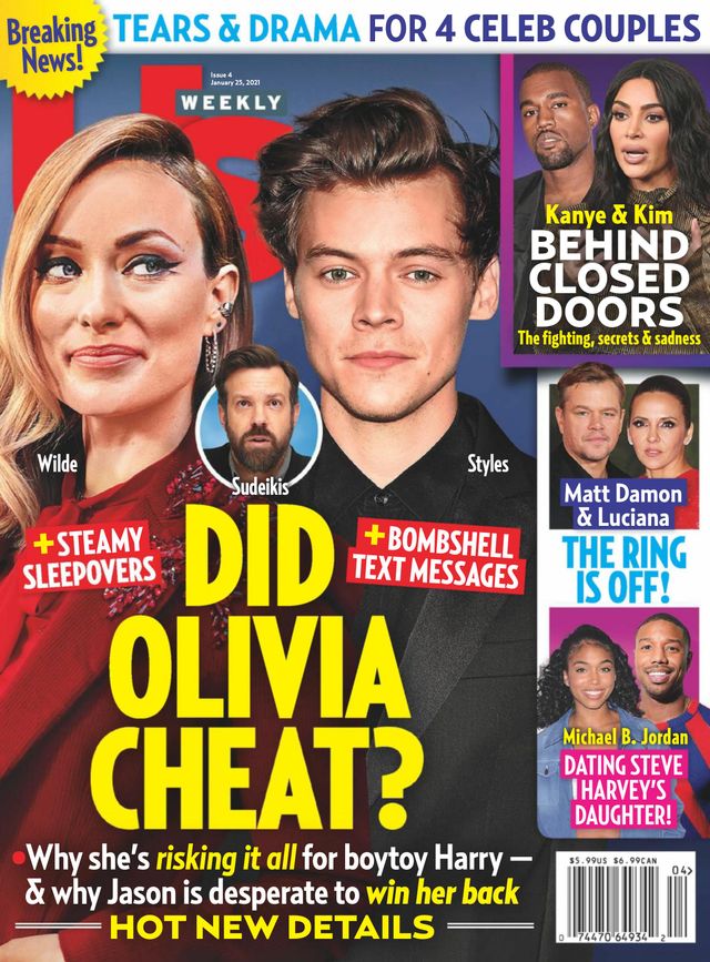 US WEEKLY magazine side cover 25 January 2021