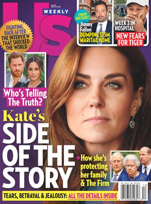 US WEEKLY magazine side cover Issue 12 22 March 2021
