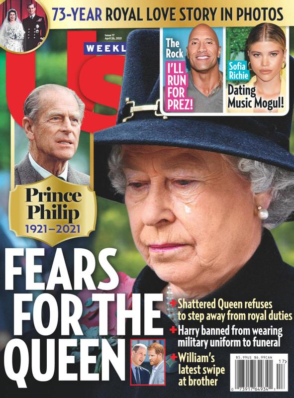 US WEEKLY magazine side cover Issue 17 26 April 2021