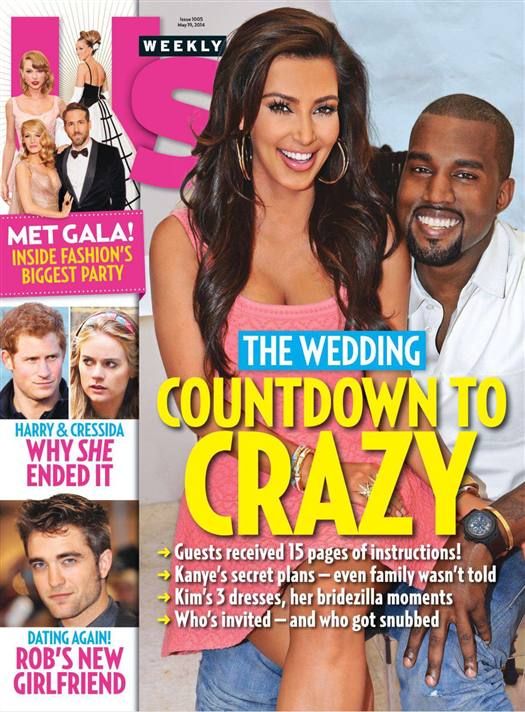 US WEEKLY magazine side cover Issue 1005 19 May 2014