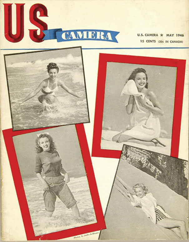 US CAMERA magazine side cover  May 1946