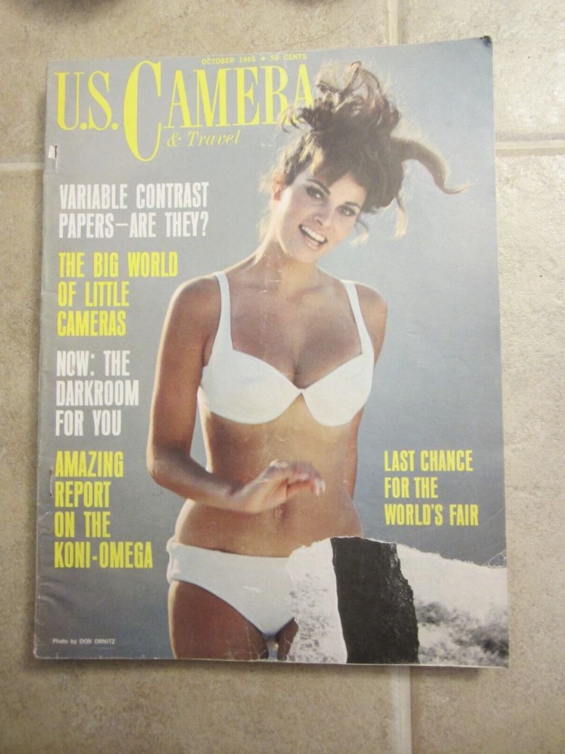 US CAMERA magazine side cover  October 1965