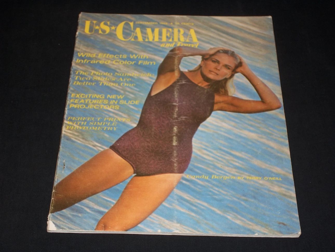 US CAMERA magazine side cover  September 1968