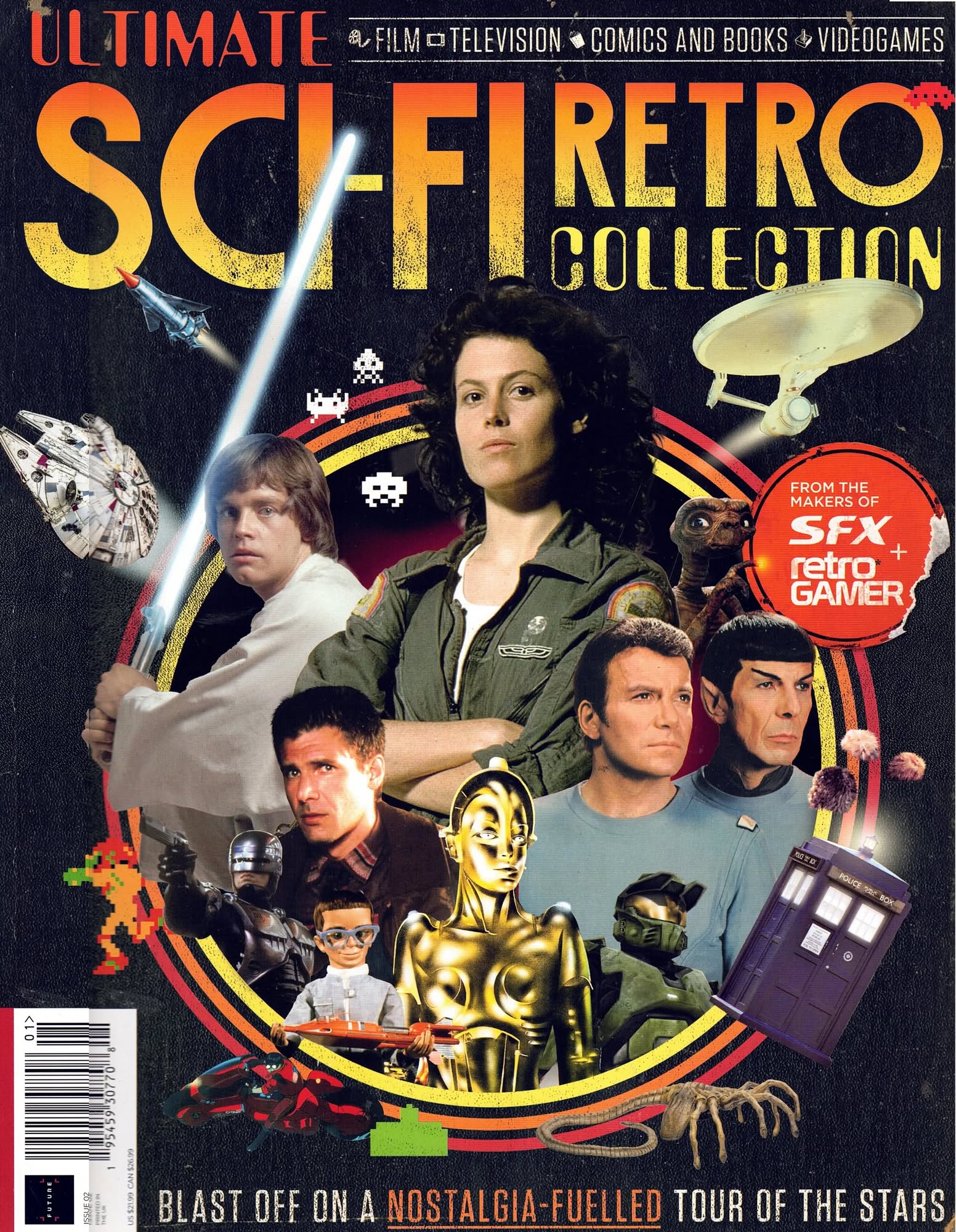 ULTIMATE SCI-FI RETRO COLLECTION magazine side cover  2nd Edition   2022