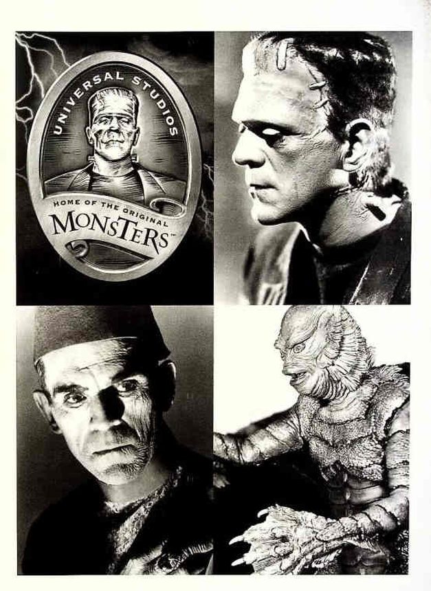 UNIVERSAL STUDIOS HOME OF THE ORIGINAL MONSTERS magazine side cover   