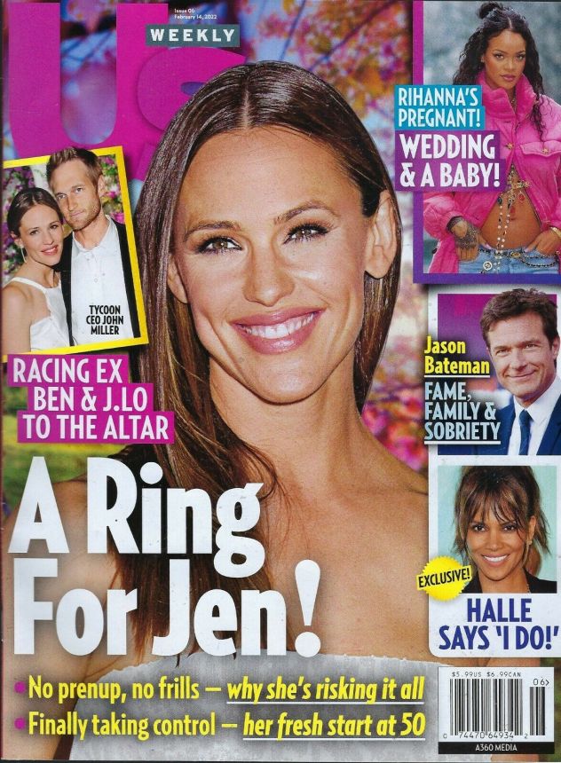 US WEEKLY magazine side cover 14 February 2022