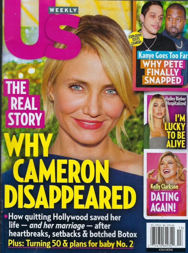 US WEEKLY magazine side cover 28 March 2022