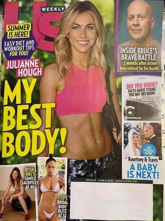 US WEEKLY magazine side cover 6 June 2022