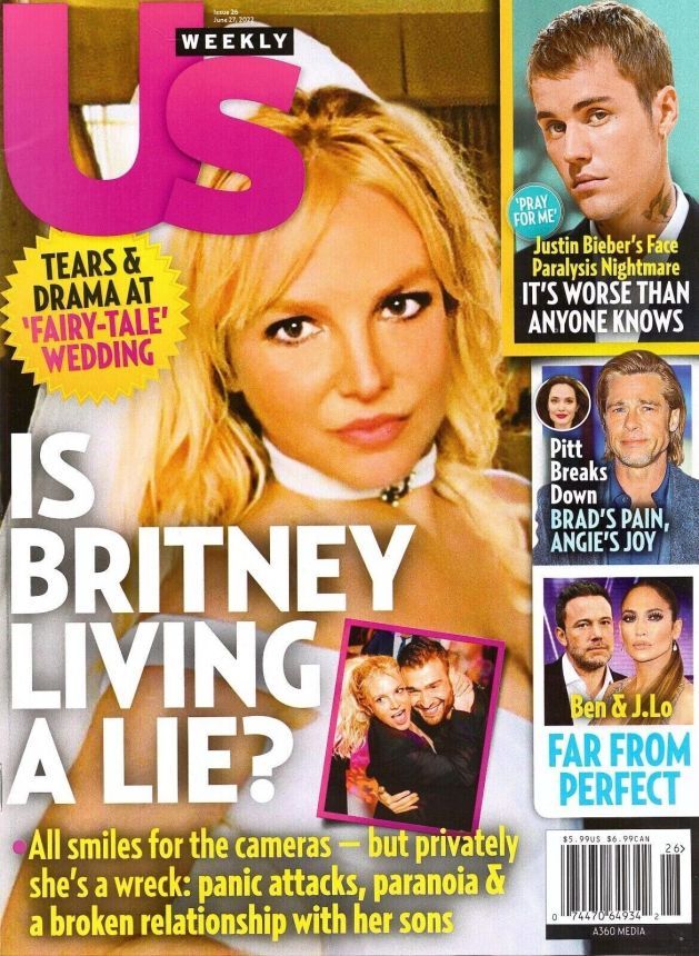 US WEEKLY magazine side cover 27 June 2022