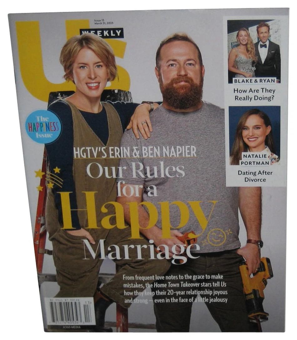 US WEEKLY magazine side cover 31 March 2025