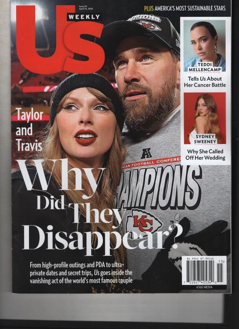 US WEEKLY magazine side cover 14 April 2025