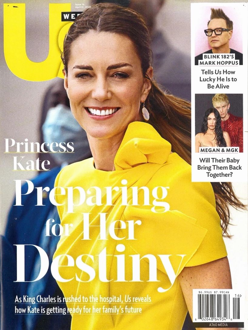 US WEEKLY magazine side cover 21 April 2025