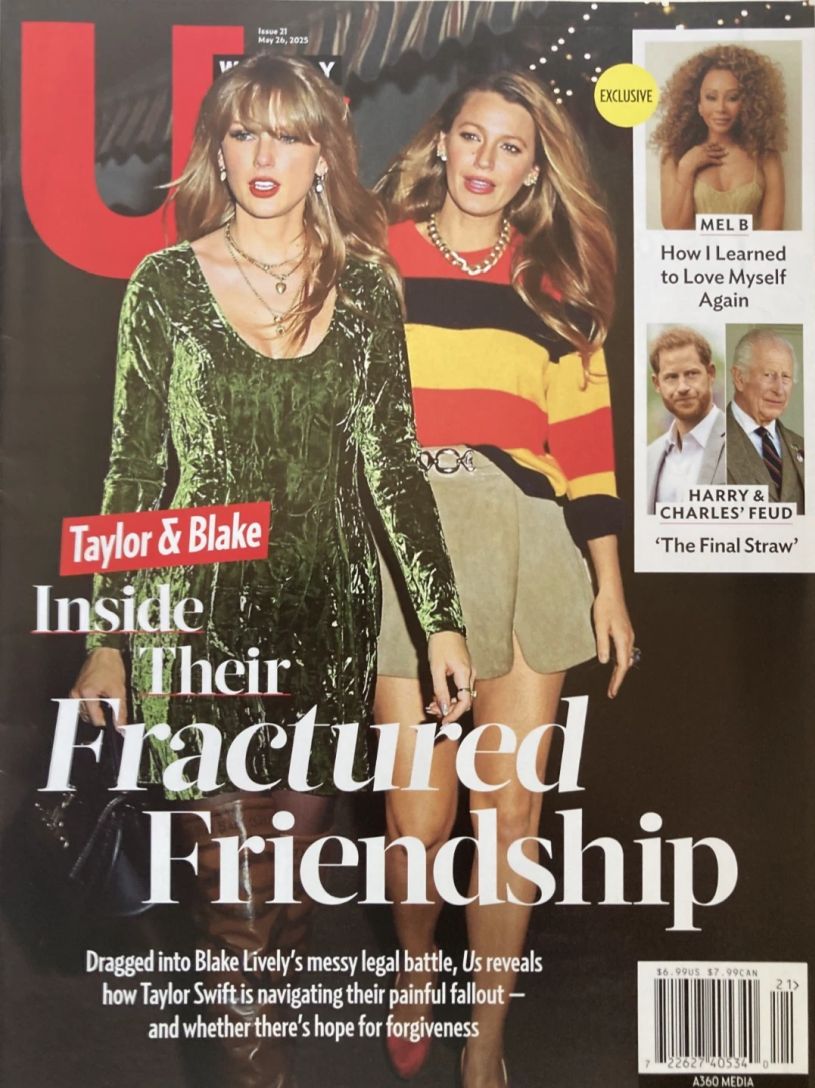 US WEEKLY magazine side cover 26 May 2025