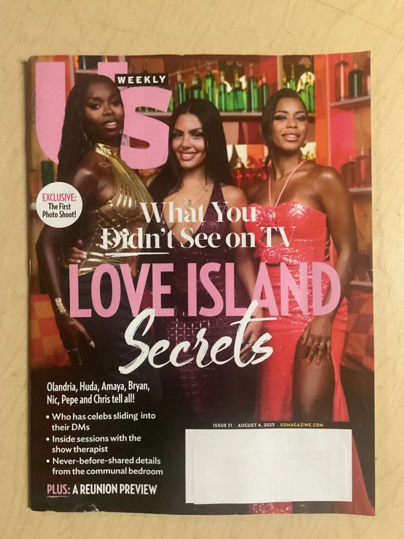 US WEEKLY magazine side cover 4 August 2025