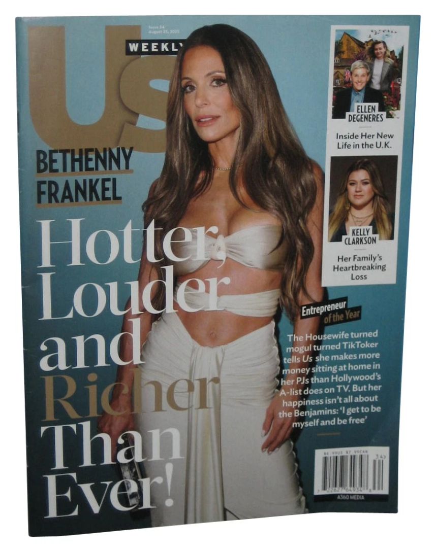 US WEEKLY magazine side cover 25 August 2025