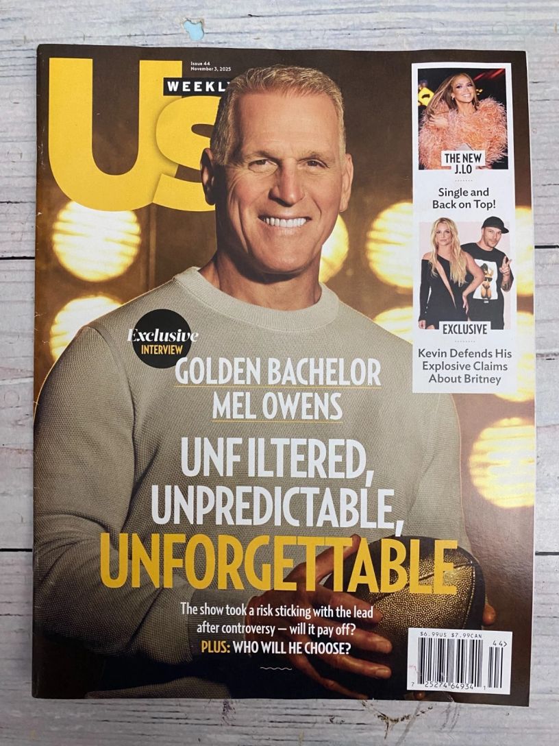 US WEEKLY magazine side cover 3 November 2025