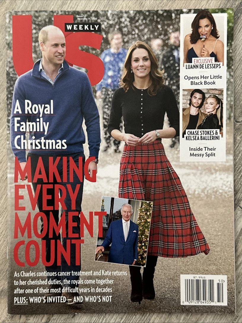 US WEEKLY magazine side cover 15 December 2025