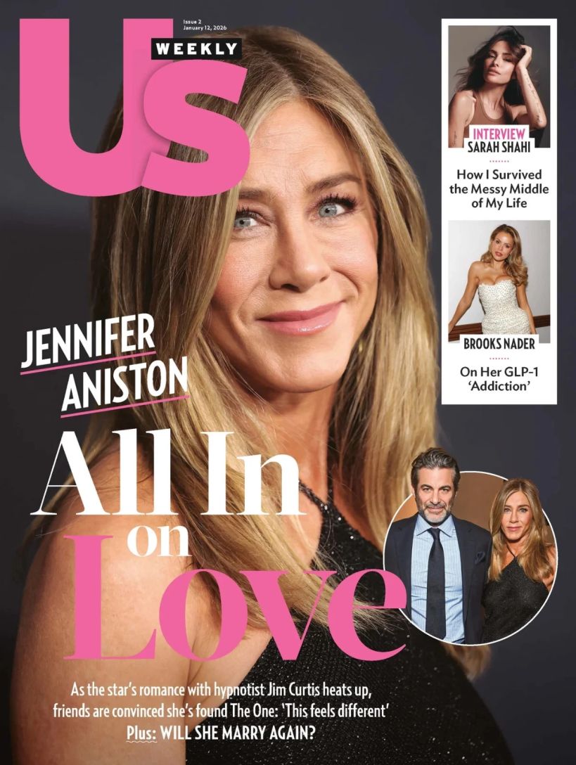 US WEEKLY magazine side cover 12 January 2026