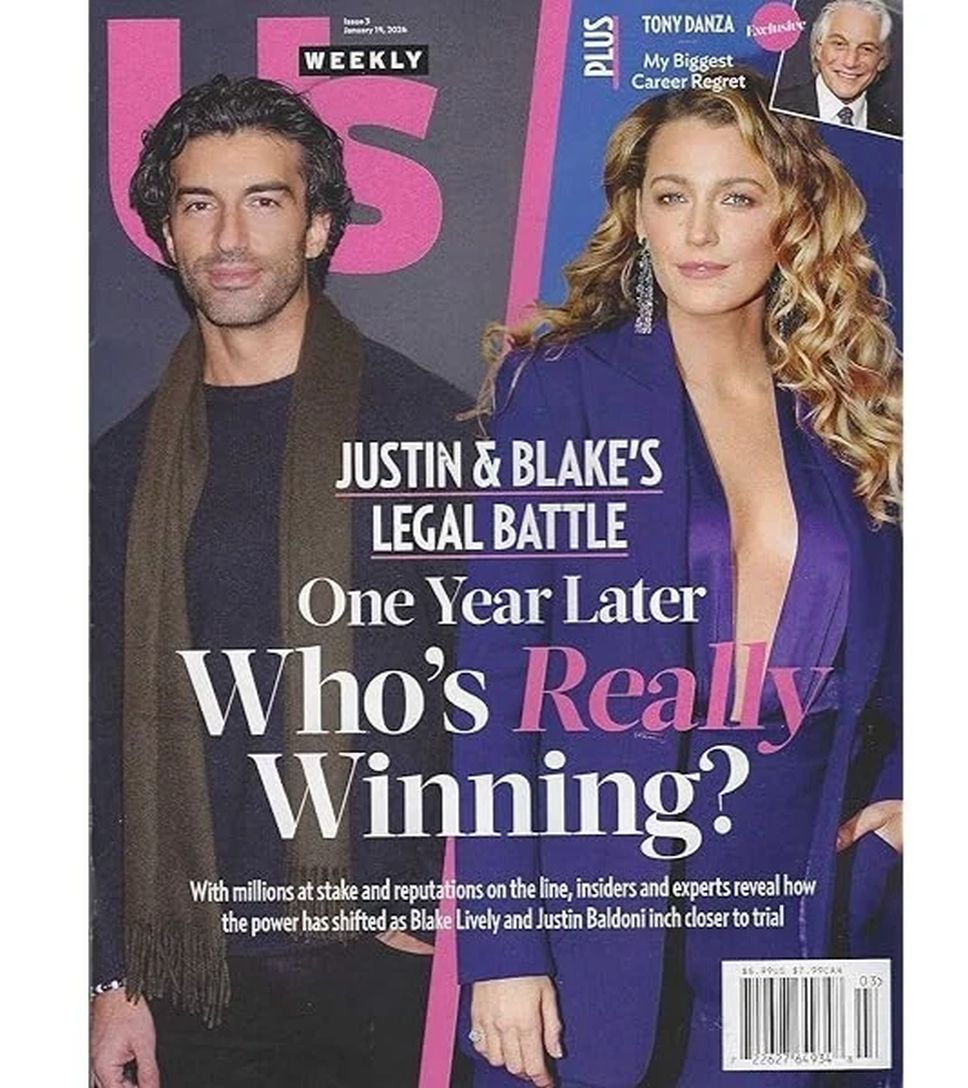 US WEEKLY magazine side cover 19 January 2026