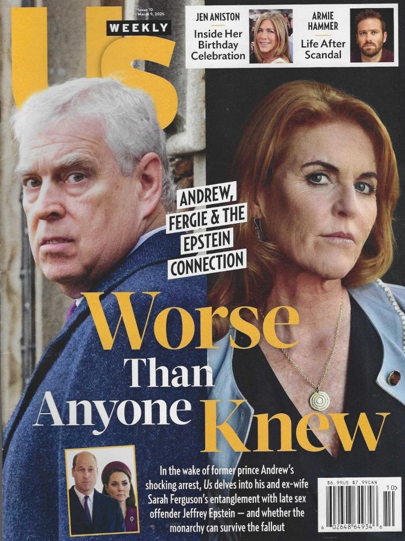 US WEEKLY magazine side cover 9 March 2026