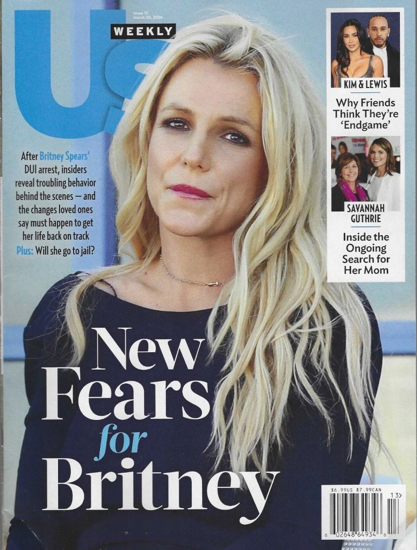 US WEEKLY magazine side cover 30 March 2026