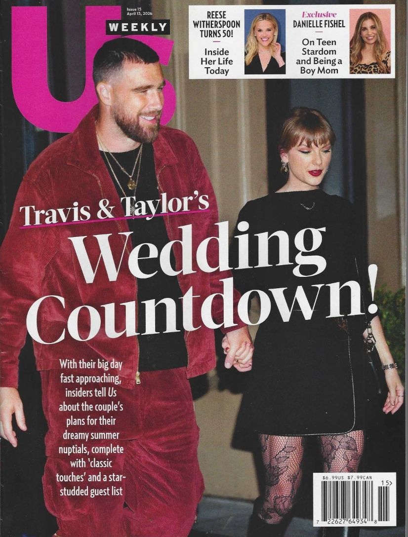 US WEEKLY magazine side cover 13 April 2026