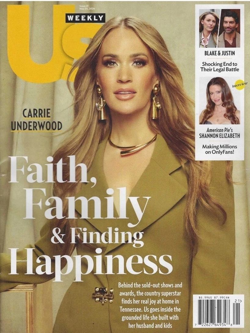 US WEEKLY magazine side cover 25 May 2026