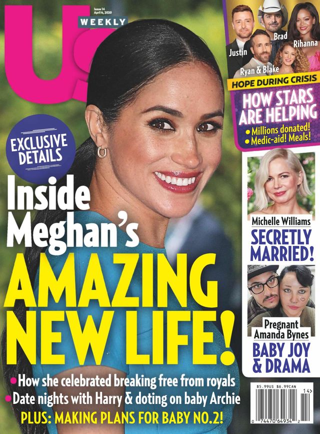US WEEKLY magazine side cover 6 April 2020