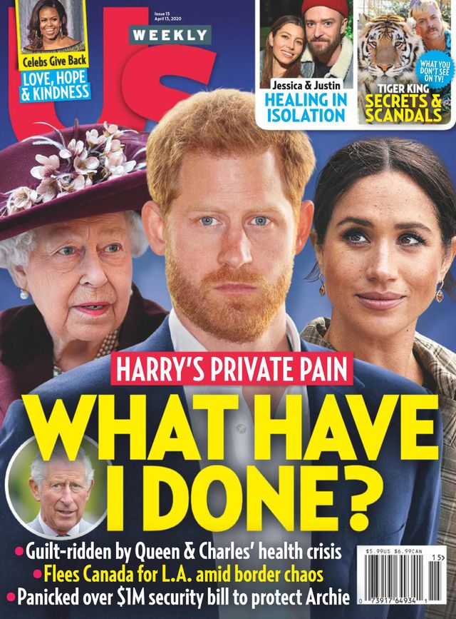 US WEEKLY magazine side cover 13 April 2020