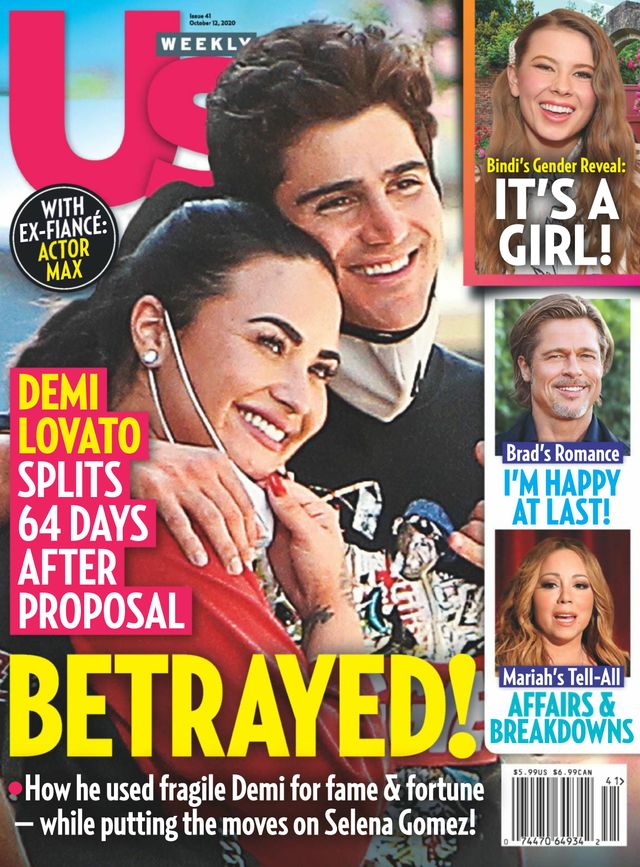 US WEEKLY magazine side cover Issue 41 12 October 2020