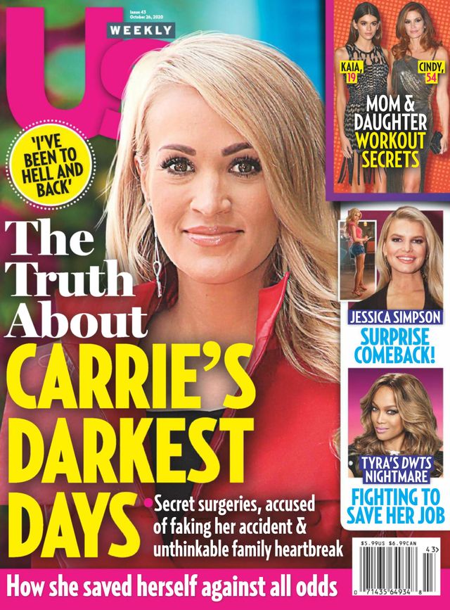 US WEEKLY magazine side cover Issue 43 26 October 2020