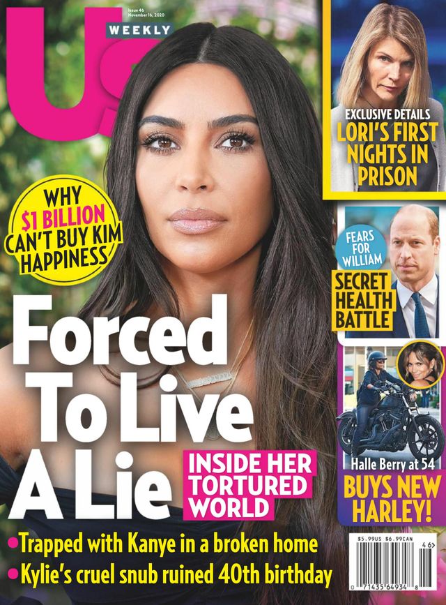 US WEEKLY magazine side cover Issue 46 16 November 2020