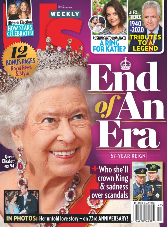 US WEEKLY magazine side cover Issue 47 23 November 2020