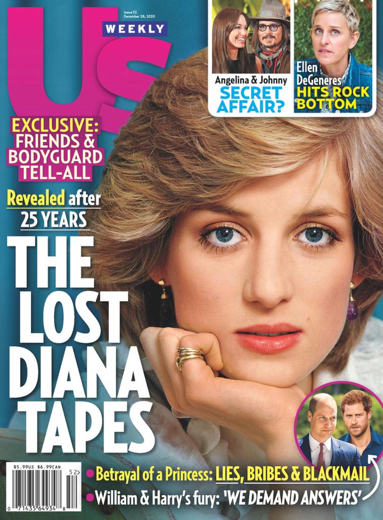 US WEEKLY magazine side cover 28 December 2020