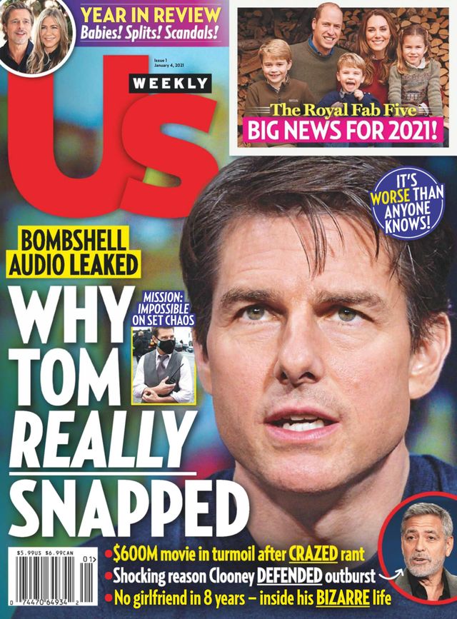US WEEKLY magazine side cover 4 January 2021