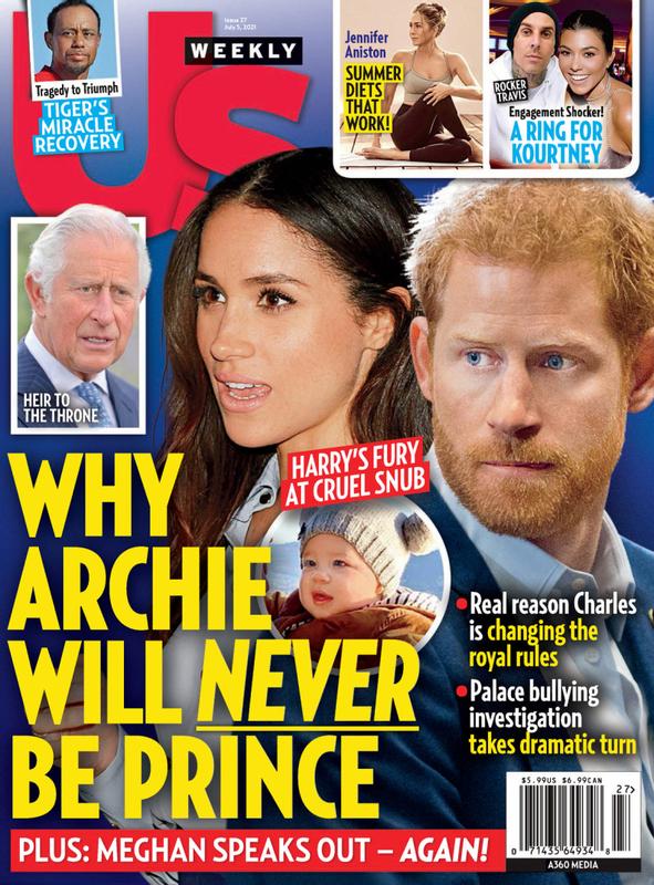 US WEEKLY magazine side cover 5 July 2021