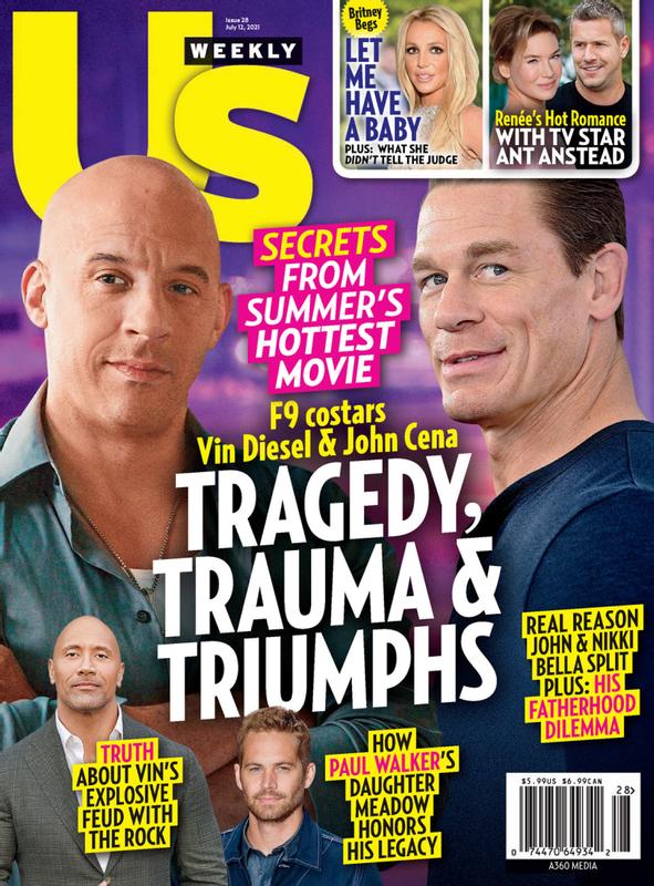 US WEEKLY magazine side cover 12 July 2021