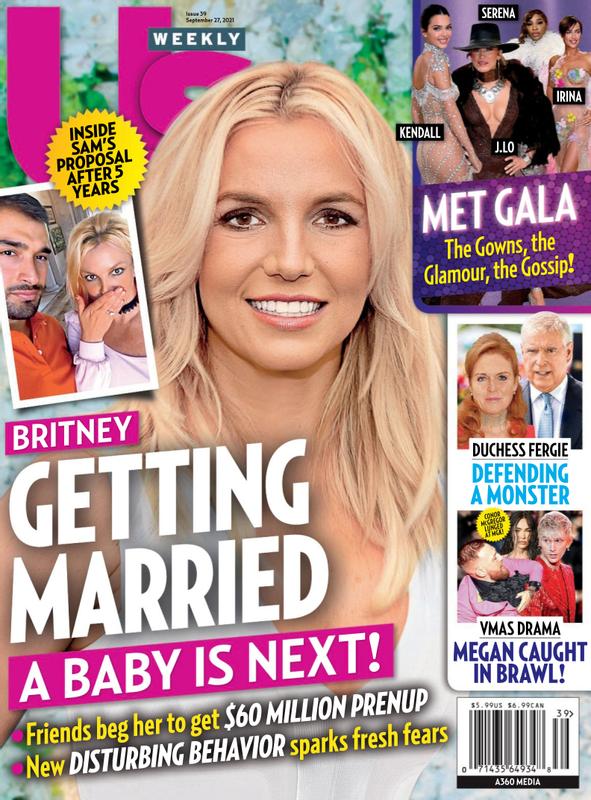 US WEEKLY magazine side cover 27 September 2021