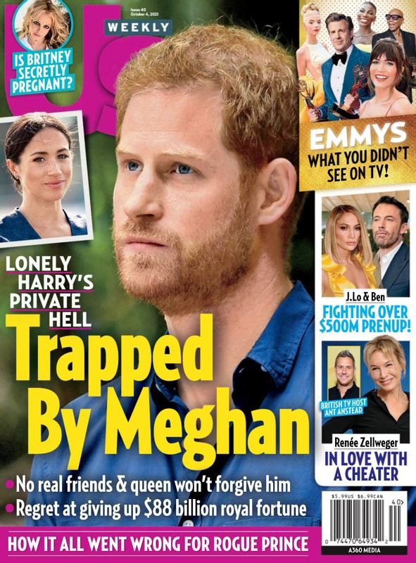 US WEEKLY magazine side cover 4 October 2021